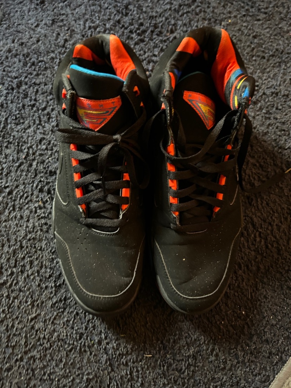 Nike Black and Orange Men’s Athletic Shoes
